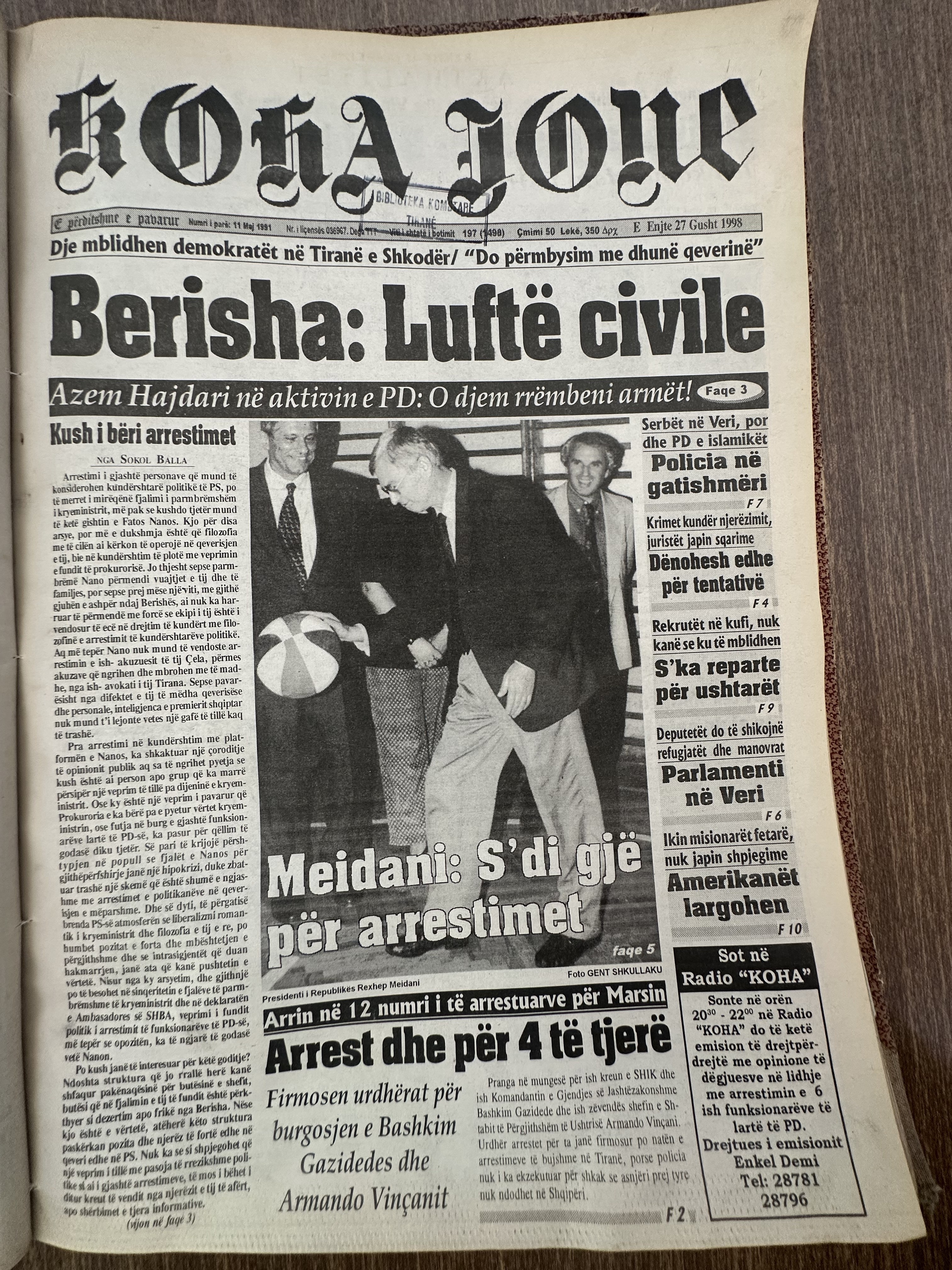 Koha Jonë 1998-08-27